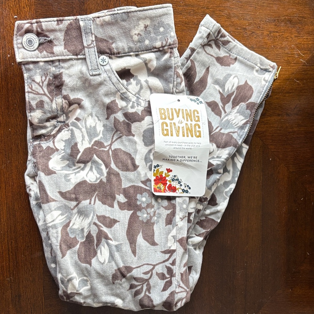 Persnickety Gray and Cream Pants